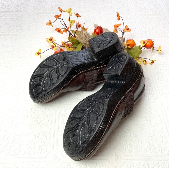 BOC Leather With Knit Trim Clog SZ 9 - Picture 7 of 7